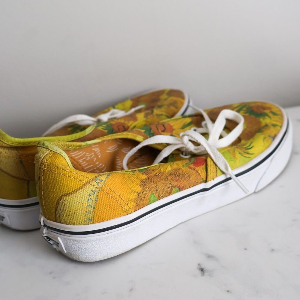 Vans Vincent Van Gogh Sunflower Sneakers 7 - Picture 6 of 11